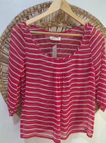 Blusa listrada Hollister P