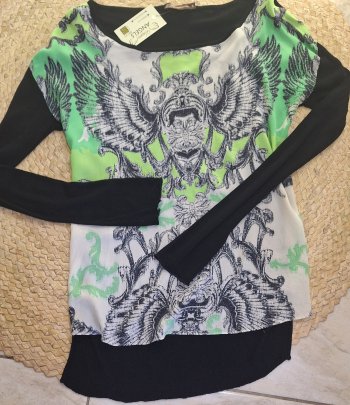 Blusa BOBÔ manga loga M