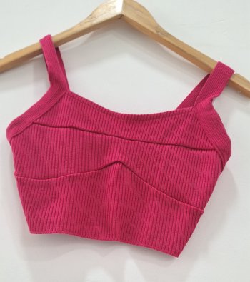 Cropped  canelado Pink IzabellaZanini